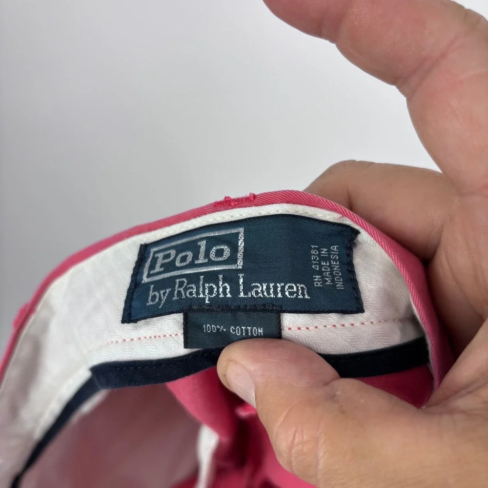 Polo Ralph Lauren Chino Shorts Mens 36 Pink Classic Fit Cotton Preppy Summer